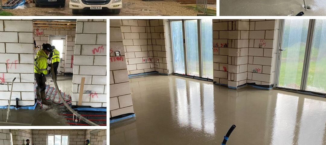 150m2 Insulation Underfloor Heating & Cemfloor Screed - Norfolk